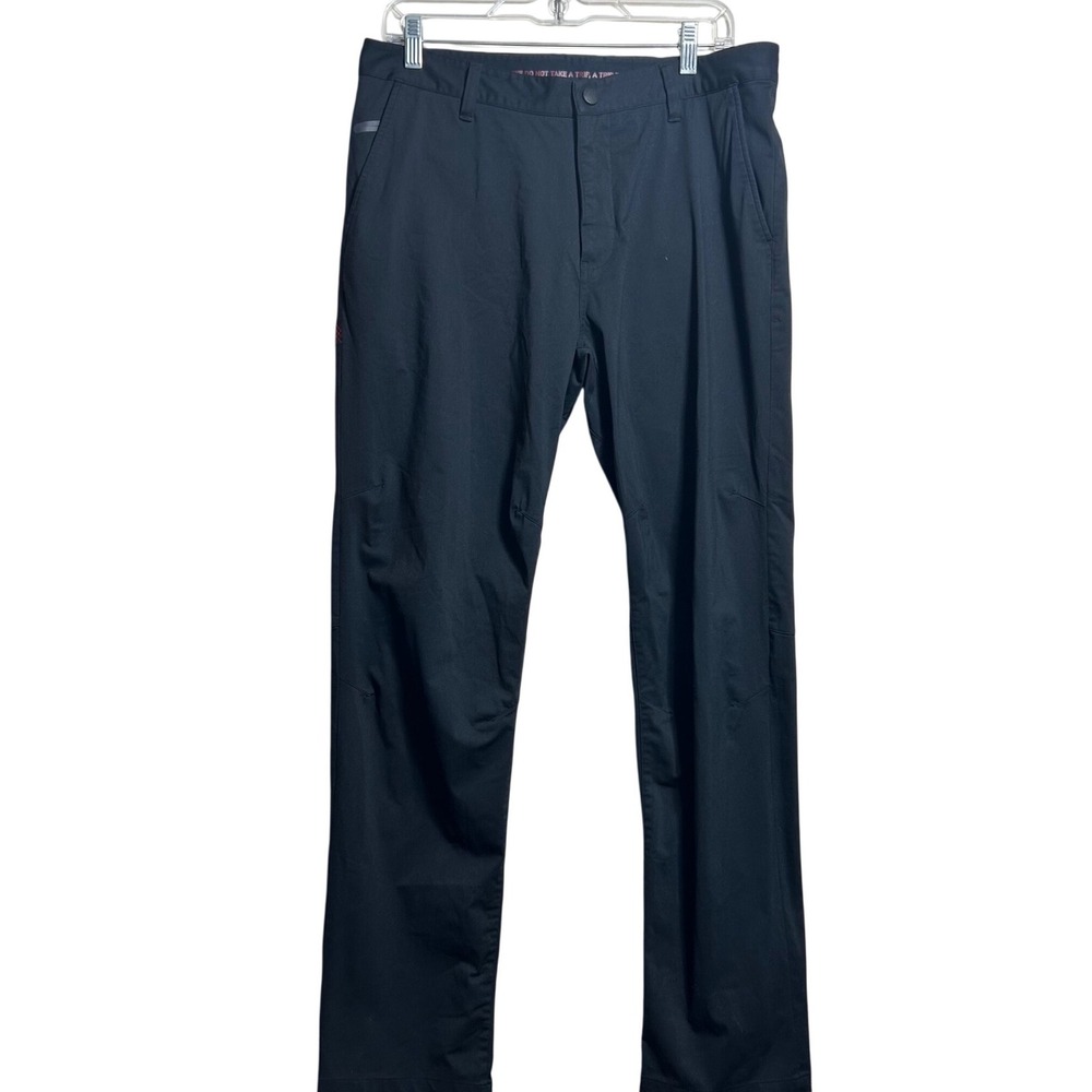 Rhone Commuter Pants Mens 33 Black Slim Straight